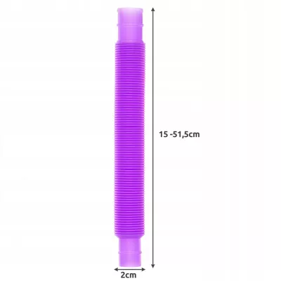 Kolorowa Zabawka Rozwojowa Tuby Sensoryczne Rurki POP XXL 20 szt.