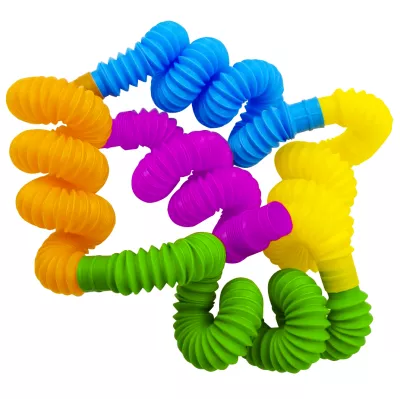 Kolorowa Zabawka Rozwojowa Tuby Sensoryczne Rurki POP XXL 20 szt.