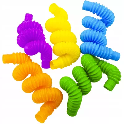 Kolorowa Zabawka Rozwojowa Tuby Sensoryczne Rurki POP XXL 20 szt.