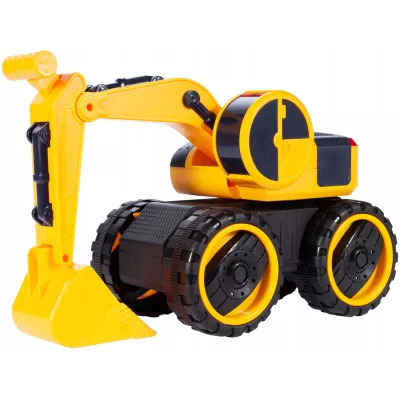 Koparka Budowlana z Napędem, Dźwiękami i Światłami - Pojazd dla Dzieci