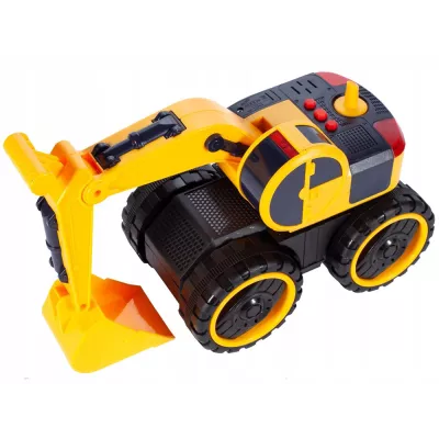 Koparka Budowlana z Napędem, Dźwiękami i Światłami - Pojazd dla Dzieci