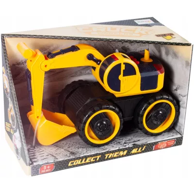 Koparka Budowlana z Napędem, Dźwiękami i Światłami - Pojazd dla Dzieci