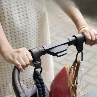 Uniwersalny zestaw 2 zaczepów do wózka mocny hak na torbę zakupy