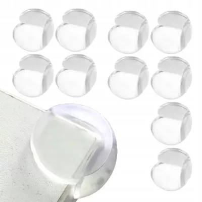 Zabezpieczenia przezroczyste osłony na narożniki mebli 10szt okrągłe