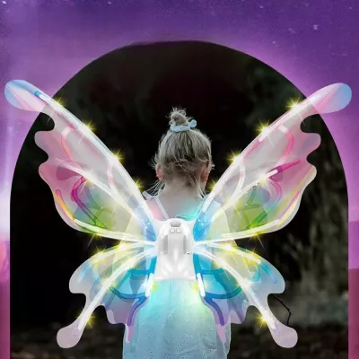 Świecące skrzydła motyla LED bajkowe skrzydełka dla małych wróżek