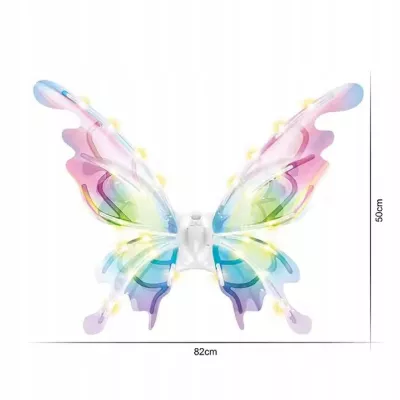 Świecące skrzydła motyla LED bajkowe skrzydełka dla małych wróżek
