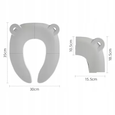 Składana nakładka podróżna turystyczna na sedes dla dzieci miś