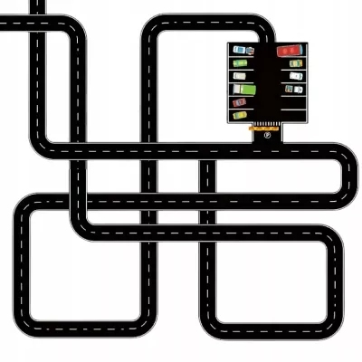 Zestaw 28 rolek taśma samoprzylepna droga jezdnia ulica naklejki znaki
