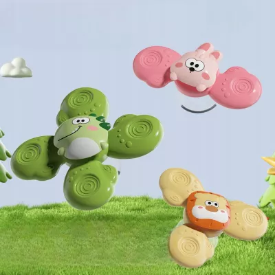 Sensoryczne spinnery z przyssawkami rozwój zabawa stymulacja