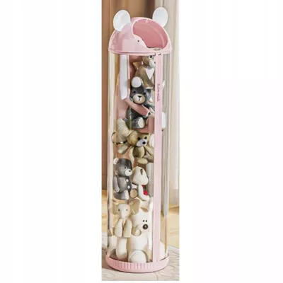 Organizer pojemnik na zabawki 112 cm zapinany na zamek różowy