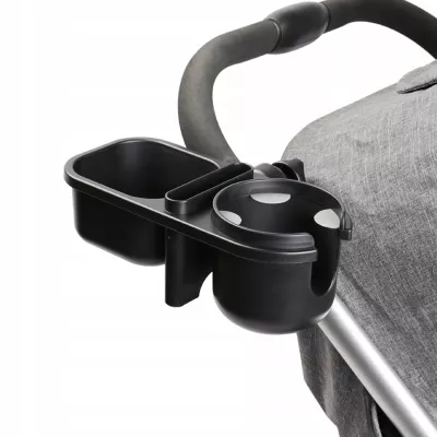 Uniwersalny uchwyt do wózka 3w1 na kubek telefon drobiazgi