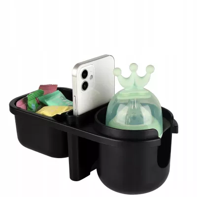 Uniwersalny uchwyt do wózka 3w1 na kubek telefon drobiazgi