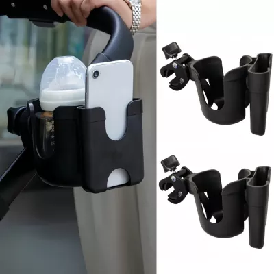 Uniwersalny uchwyt na kubek / butelkę i telefon do wózka dziecięcego