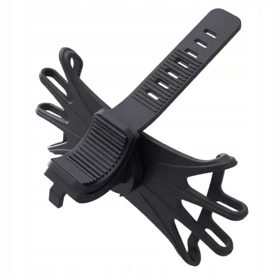 Uchwyt na telefon do roweru obrotowy silikonowy czarny stabilny