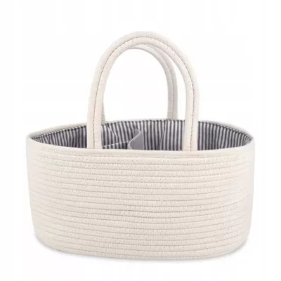 Organizer na pieluszki torba dla mamy niemowlaka kremowa na pieluchy