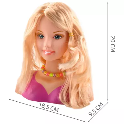 Głowa popiersie lalki do czesania i kreatywnych fryzur 358