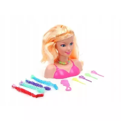 Głowa popiersie lalki do czesania i kreatywnych fryzur 358