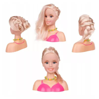 Głowa popiersie lalki do czesania i kreatywnych fryzur 358