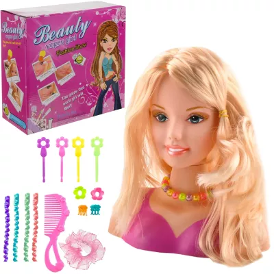 Głowa popiersie lalki do czesania i kreatywnych fryzur 358