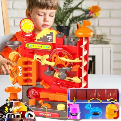 Tor Kulkowy Gra Zręcznościowa logiczna Labirynt 3D 16 Poziomów dla Dzieci