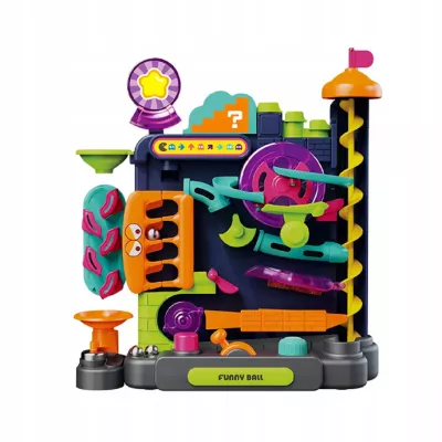 Tor Kulkowy Montessori Gra Zręcznościowa Labirynt 3D 16 Poziomów dla Dzieci