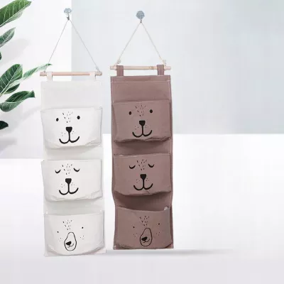 2x Organizer Wiszący do Pokoju Dziecka Kieszeń na Zabawki do łazienki 60 cm