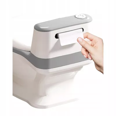 Nocnik toaleta dla Dzieci WC miękkie siedzisko wuciągany wkład dźwięki