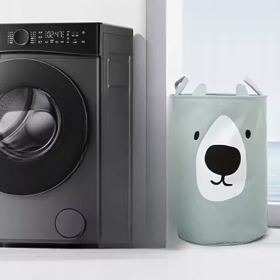 Kosz na zabawki ubrania dla dzieci 63L zamykany duży pojemnik organizer