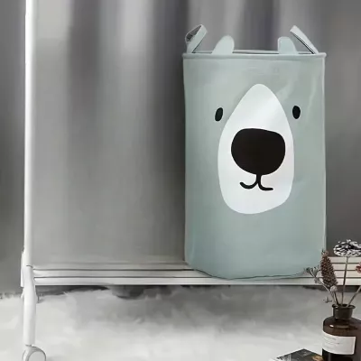 Kosz na zabawki ubrania dla dzieci 63L zamykany duży pojemnik organizer