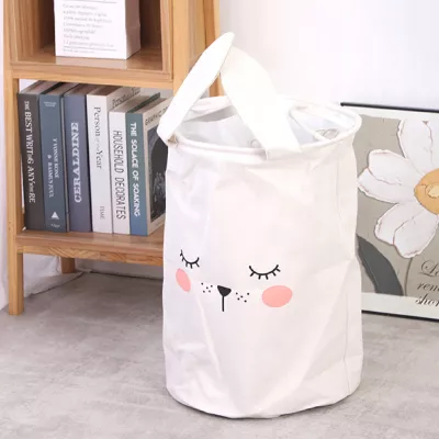 Kosz organizer na zabawki dla dzieci 63L zamykany pojemnik królik z uszami