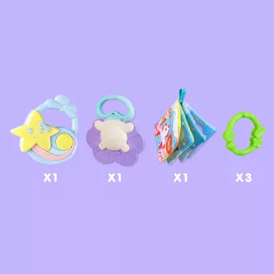 Poduszka Sensoryczna dla Niemowląt Edukacyjna z Panelem Grzechotką Melodie