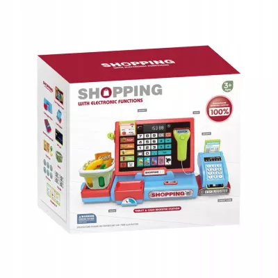Elektroniczna kasa fiskalna sklepowa dla dzieci akcesoria zabawa w sklep
