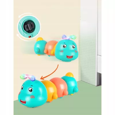 Interaktywna Gąsienica do Raczkowania dla dzieci światła dźwięk melodia