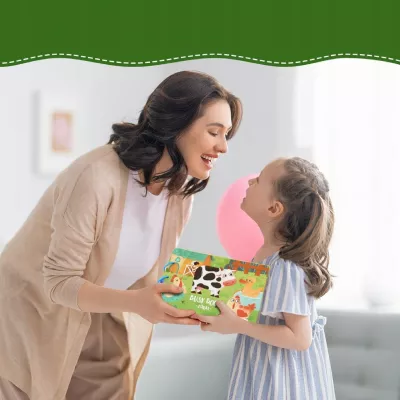 Książeczka Montessori Farma na rzepy DIY Edukacyjna i Kreatywna dla dzieci