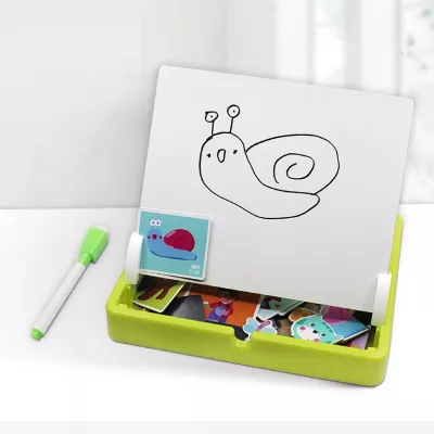 Tablica suchościeralna magnetyczna układanka farma zwierzątka ZKB