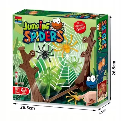 Skaczące Pająki Gra Zręcznościowa dla Dzieci Rodziny 16 Pająków 2-4 graczy