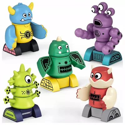 Magnetyczne Potwory Klocki Roboty dla dzieci 18m+ Zabawka Edukacyjna