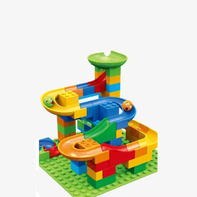 Tor Kulkowy Kulodrom Duży Labirynt Wyścigi Kulek 514 el. klocki