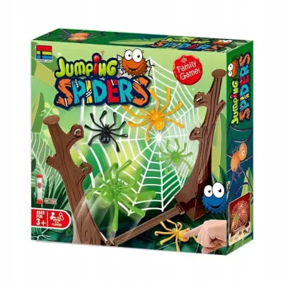 Skaczące Pająki Gra Zręcznościowa dla Dzieci Rodziny 16 Pająków 2-4 graczy