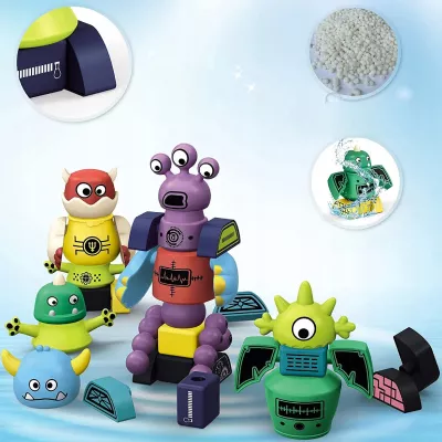 Magnetyczne Potwory Klocki Roboty dla dzieci 18m+ Zabawka Edukacyjna