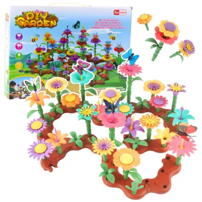 Kreatywny Ogródek klocki konstrukcyjne 148 El. Kwiaty Edukacyjne kwiatki