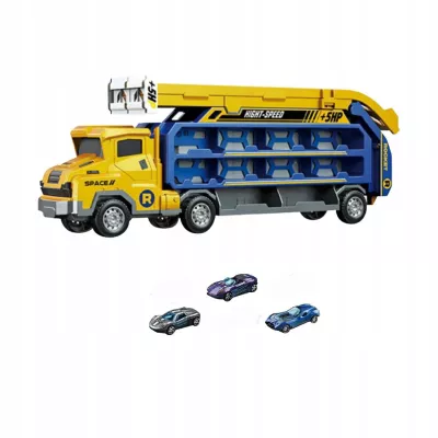 Laweta Ciężarówka Tor Wyścigowy Parking Zjeżdżalnia Garaż + Resoraki 3 szt.