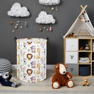 Kosz organizer na zabawki 40x50 cm dla dzieci do pokoju dziecięcego