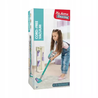 Odkurzacz dla Dzieci Pionowy + Stacja Zestaw do Sprzątania 3 Ssawki Dźwięki