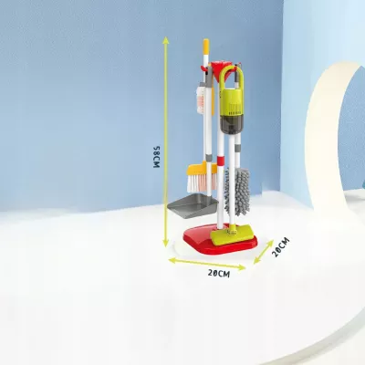 Zestaw do Sprzątania Elektroniczny Odkurzacz Mop Wiaderko Akcesoria Stojak