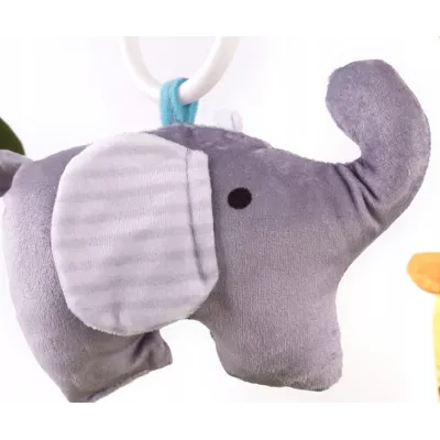 Mata edukacyjna sensoryczna interaktywna Liść z pałąkami i zabawkami 0+