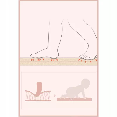 Dwustronna Mata piankowa edukacyjna składana dla dzieci duża 180x200 cm