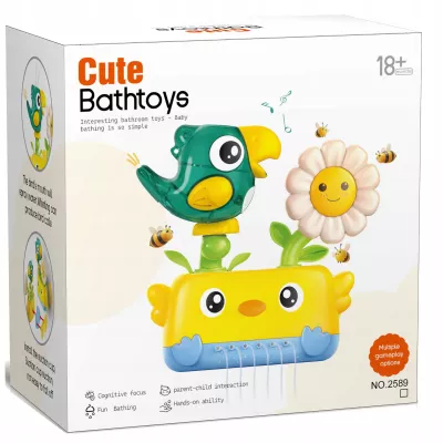 Zabawka wodna do kąpieli dla niemowląt prysznic ptaszek z przyssawkami