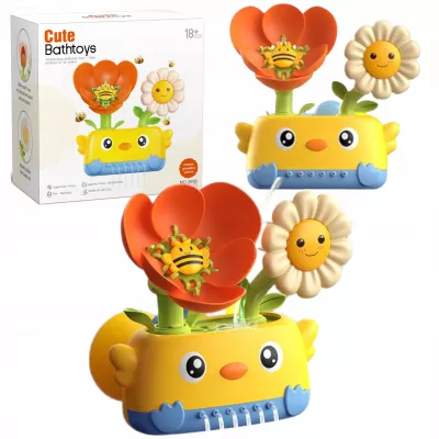 Zabawka wodna do kąpieli dla niemowląt prysznic kwiatek z przyssawkami