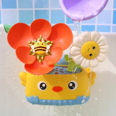 Zabawka wodna do kąpieli dla niemowląt prysznic kwiatek z przyssawkami